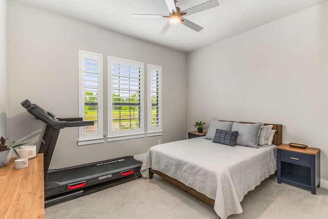 175 Stirling Dr, Argyle, TX 76226 - bedroom featuring light colored carpet and ceiling fan