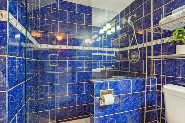 7600 Independence Dr, The Colony, TX 75056 - full bathroom featuring tiled shower and toilet