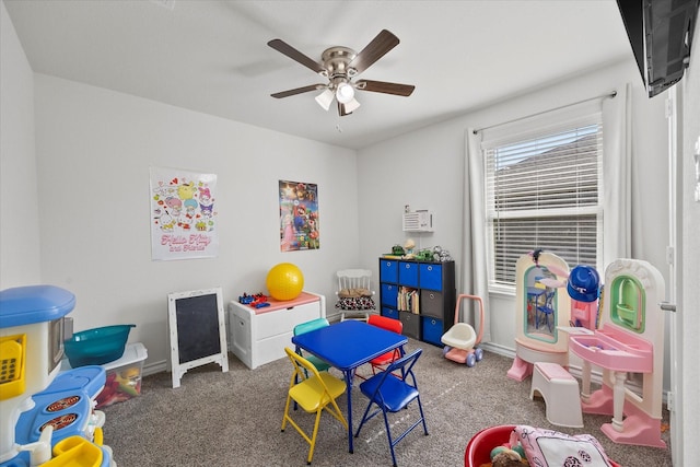 223 Exploration Way, Fate, TX 75189 - game room featuring carpet and ceiling fan