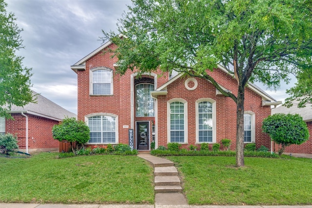 1407 Hickory Bend Dr, Allen, TX 75002 - view of front of property featuring a front yard and brick siding