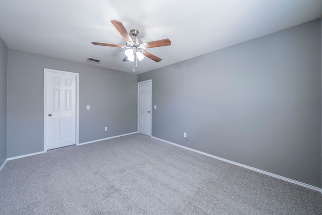 4928 Heather Glen Trl, Mckinney, TX 75070 - carpeted spare room featuring a ceiling fan and baseboards