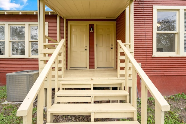 2511 Lipscomb St, Fort Worth, TX 76110 - doorway to property with central air condition unit
