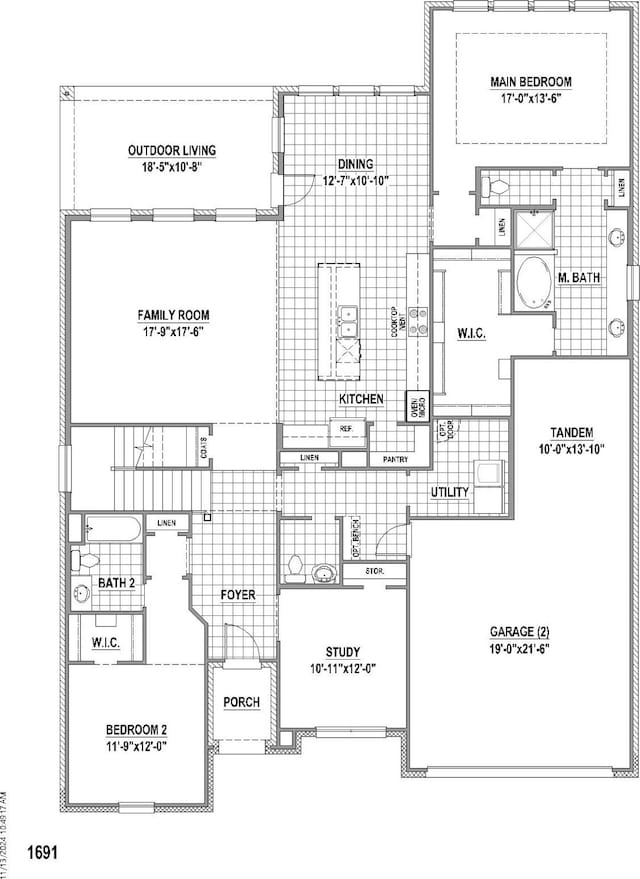 11428 Jackloe St, Fort Worth, TX 76052 - floor plan / room layout