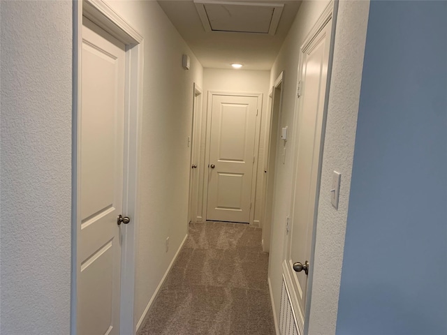 2617 Silver Leaf Ln, Anna, TX 75409 - hallway with dark colored carpet and baseboards