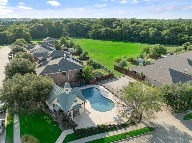 2617 Silver Leaf Ln, Anna, TX 75409 - aerial view of property's location with a pool