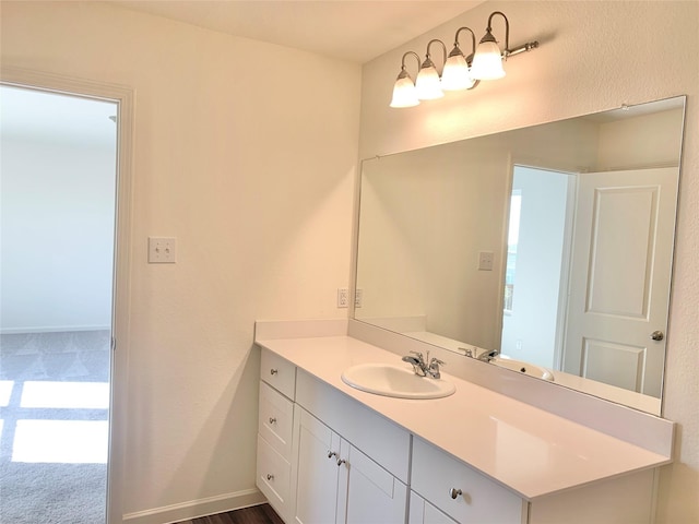 2617 Silver Leaf Ln, Anna, TX 75409 - bathroom with vanity and baseboards