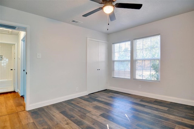 4363 Lisbon St, Fort Worth, TX 76107 - spare room featuring wood finished floors, baseboards, and ceiling fan