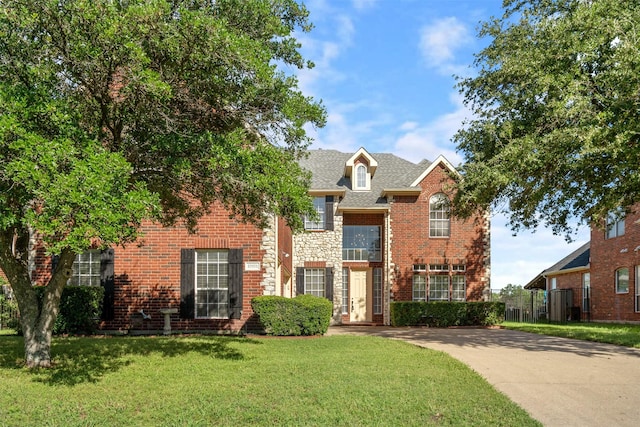 10101 Waterview Pkwy, Rowlett, TX 75089 - traditional-style house with brick siding and roof with shingles