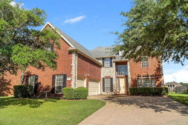 10101 Waterview Pkwy, Rowlett, TX 75089 - traditional-style house featuring concrete driveway and brick siding