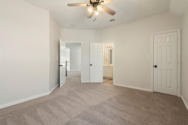 10101 Waterview Pkwy, Rowlett, TX 75089 - unfurnished bedroom with light carpet, baseboards, ensuite bathroom, and a ceiling fan