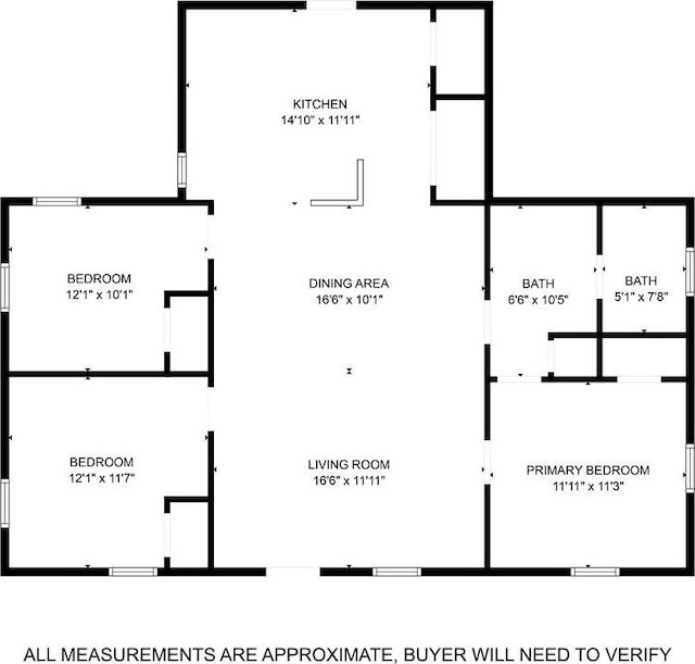 2709 Sarah St, Waco, TX 76706 - room layout