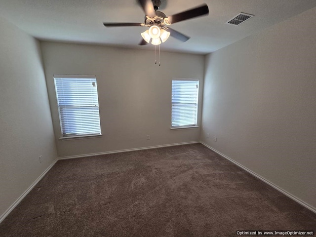 556 Pleasant Park Dr, Wilmer, TX 75172 - unfurnished room with carpet flooring, a ceiling fan, and baseboards
