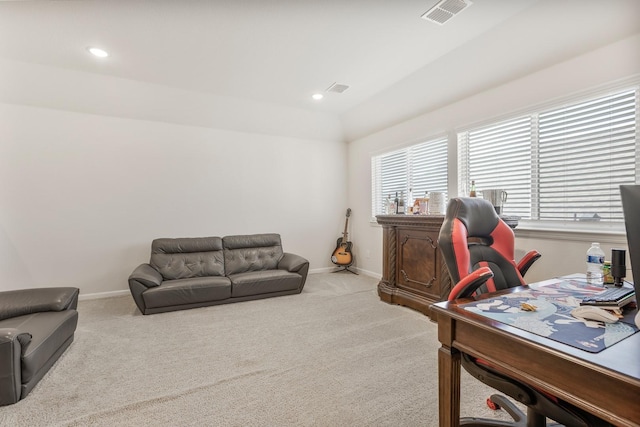 628 Hidden Cove Dr, Princeton, TX 75407 - office space with carpet, baseboards, and recessed lighting