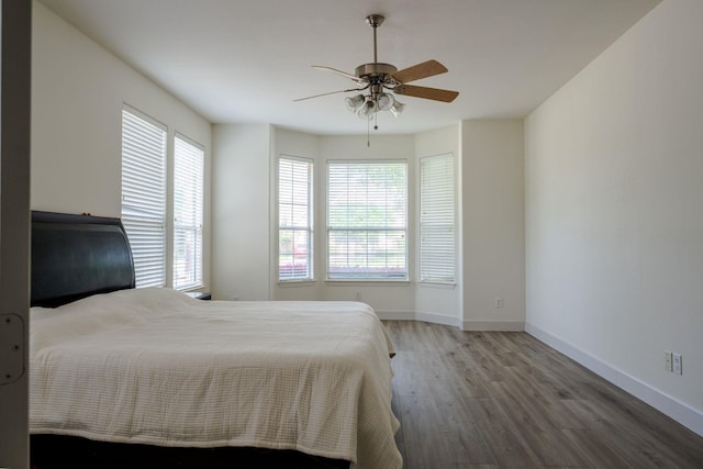 3221 Summerfield Dr, Richardson, TX 75082 - bedroom with wood finished floors, multiple windows, and baseboards