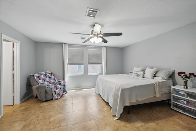 1833 Ramada Trl, Fort Worth, TX 76247 - bedroom with a ceiling fan and light tile patterned flooring