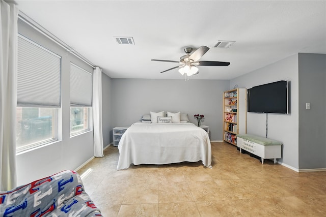 1833 Ramada Trl, Fort Worth, TX 76247 - bedroom with a ceiling fan and baseboards