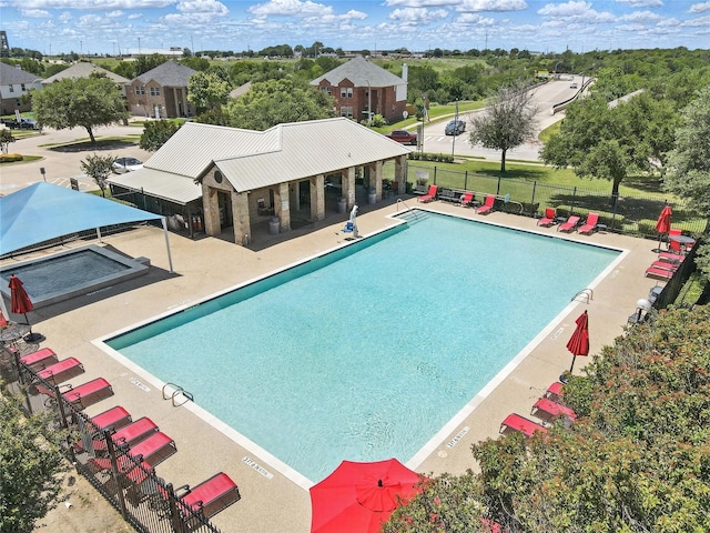 1833 Ramada Trl, Fort Worth, TX 76247 - community pool with fence and a patio