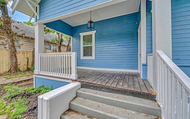1713 Reuter Ave, Waco, TX 76708 - entrance to property with covered porch and fence