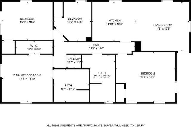 1713 Reuter Ave, Waco, TX 76708 - room layout