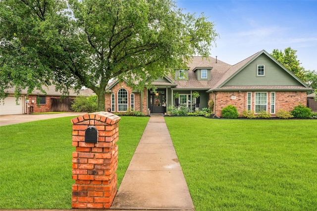 108 Honeysuckle Dr, Justin, TX 76247 - view of front of home featuring brick siding and roof with shingles