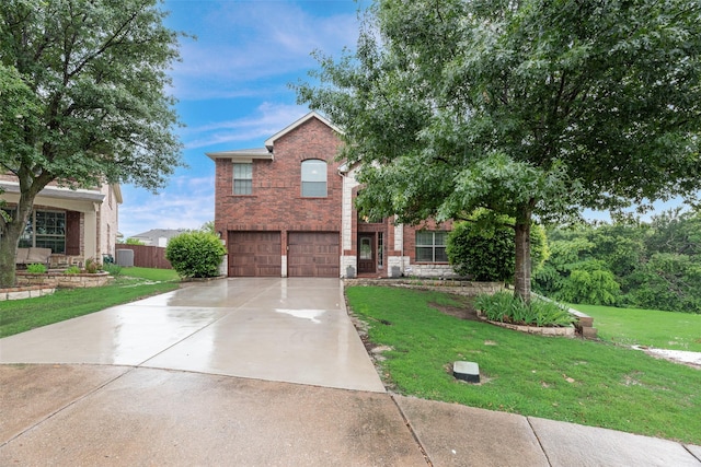 5221 Buckthorn Dr, Mckinney, TX 75071 - view of front facade with a garage, driveway, and brick siding