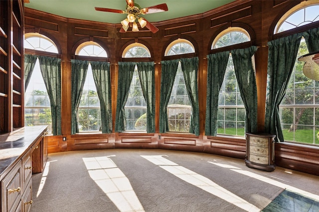 800 John Mccain Rd, Colleyville, TX 76034 - unfurnished sunroom featuring plenty of natural light, carpet flooring, and a towering ceiling