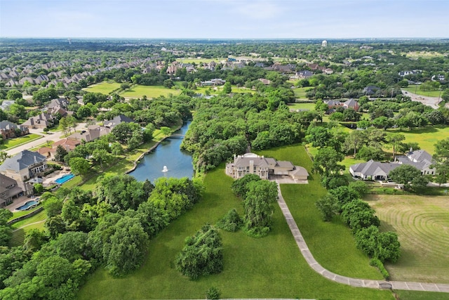 800 John Mccain Rd, Colleyville, TX 76034 - aerial perspective of suburban area featuring a nearby body of water