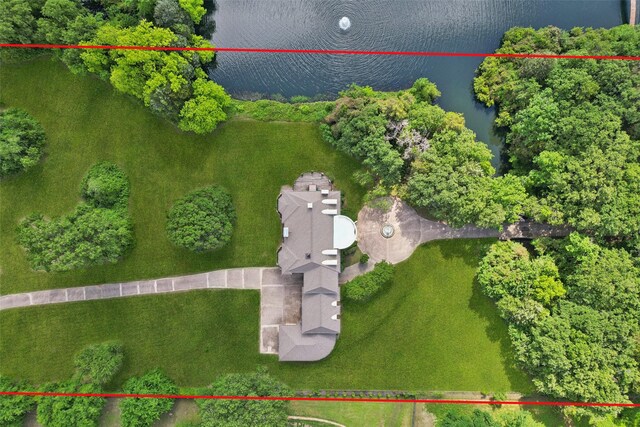 800 John Mccain Rd, Colleyville, TX 76034 - view of property location featuring property parcel outlined and a large body of water