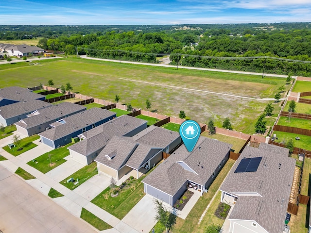 7613 Bluebell Ln, Mckinney, TX 75071 - drone / aerial view of a heavily wooded area