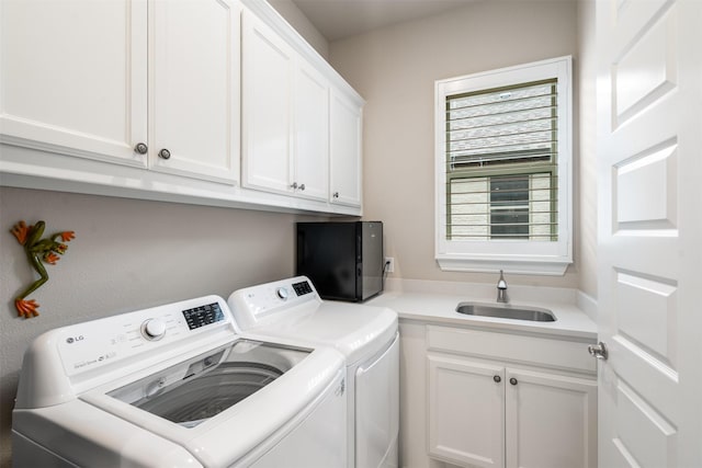 233 Park N Ln, Keller, TX 76248 - laundry room with independent washer and dryer and cabinet space