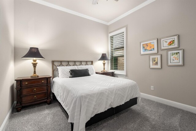 233 Park N Ln, Keller, TX 76248 - carpeted bedroom featuring crown molding and baseboards
