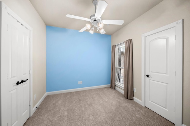 816 Ridgecrest Ct, Aubrey, TX 76227 - unfurnished bedroom with carpet floors, baseboards, and ceiling fan