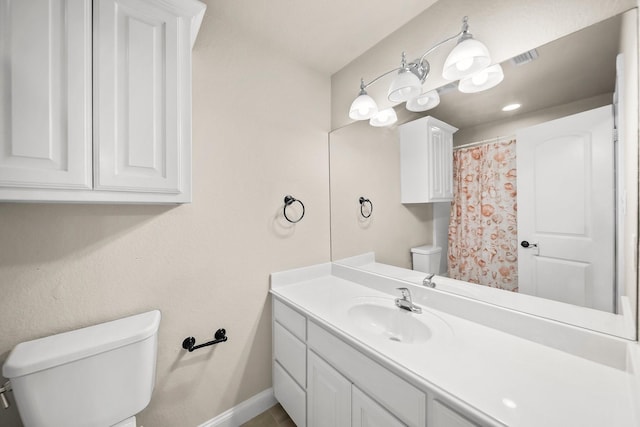 816 Ridgecrest Ct, Aubrey, TX 76227 - full bath with toilet, baseboards, and vanity