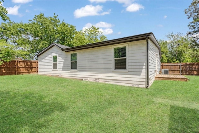 3015 S Fannin Ave, Denison, TX 75021 - back of house with cooling unit and a deck