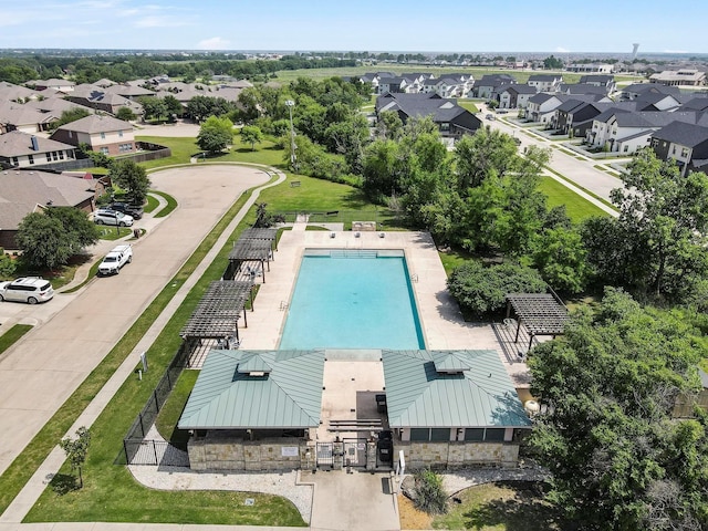 2044 Meadow Park Dr, Princeton, TX 75407 - aerial view of residential area with a pool area
