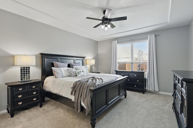 3200 Hawks View Ln, Denton, TX 76208 - bedroom featuring light colored carpet and ceiling fan