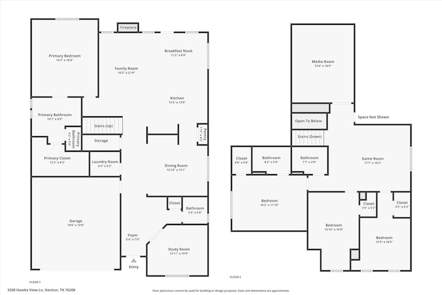3200 Hawks View Ln, Denton, TX 76208 - view of room layout