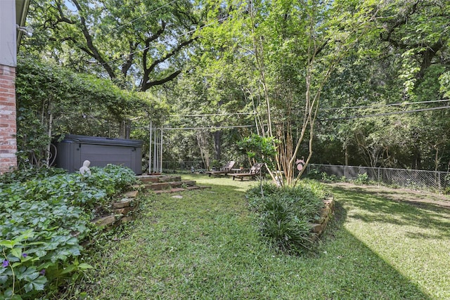 1738 Northaven Ct, Arlington, TX 76012 - view of yard with a hot tub