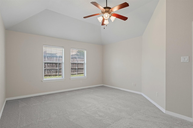 6328 Pinionpark Way, Fort Worth, TX 76179 - bonus room featuring lofted ceiling, carpet floors, a ceiling fan, and baseboards