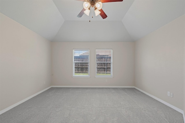6328 Pinionpark Way, Fort Worth, TX 76179 - bonus room with carpet floors, ceiling fan, baseboards, and vaulted ceiling