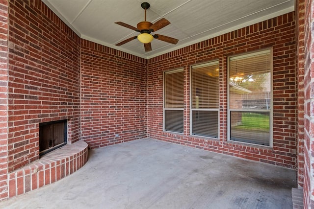 6328 Pinionpark Way, Fort Worth, TX 76179 - view of patio featuring ceiling fan