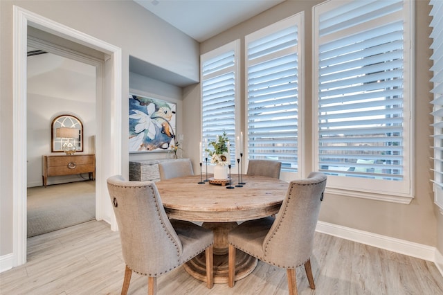 771 Drummond Dr, Prosper, TX 75078 - dining room with light wood-style flooring and baseboards