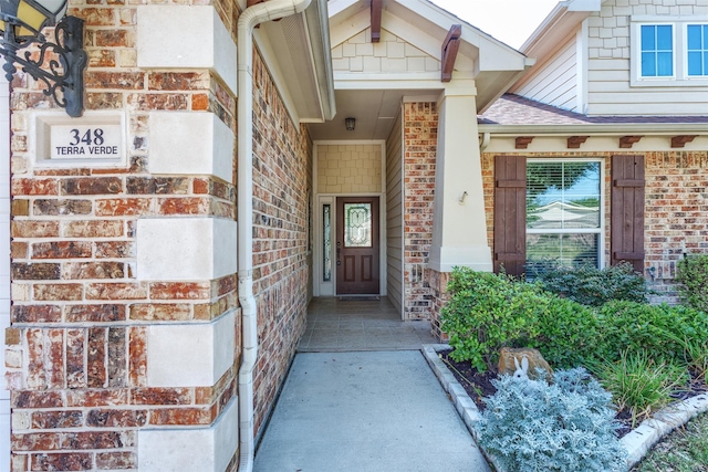 348 Terra Verde Ln, Mckinney, TX 75069 - entrance to property with brick siding