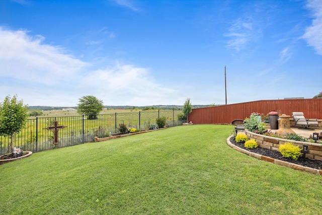 view of yard featuring a patio area
