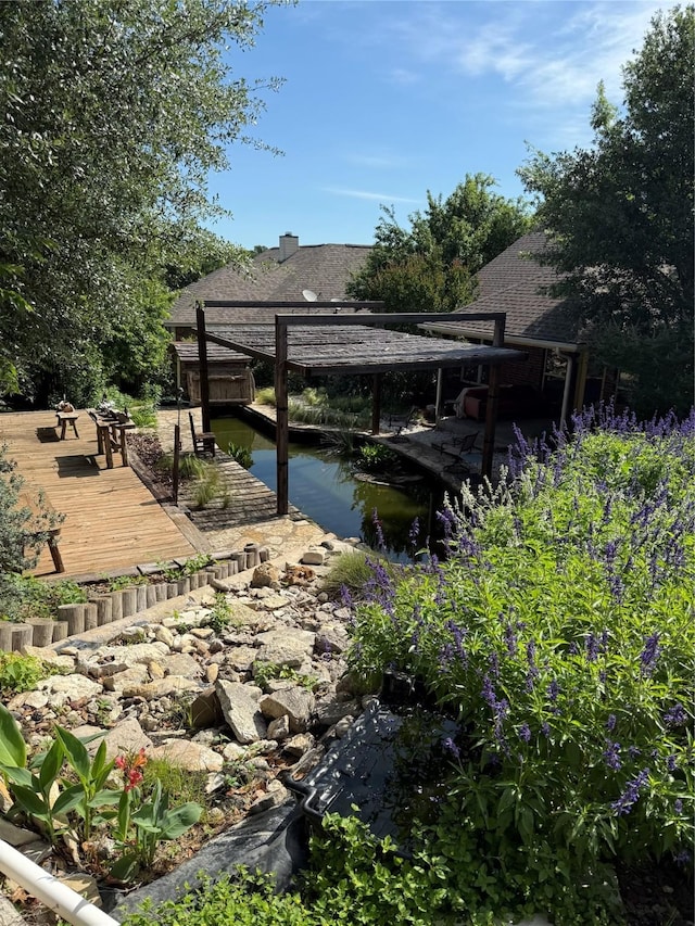 103 Apache Ct, Glen Rose, TX 76043 - view of yard featuring a wooden deck