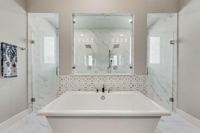 15102 Crape Myrtle Rd, Frisco, TX 75035 - full bathroom with a marble finish shower