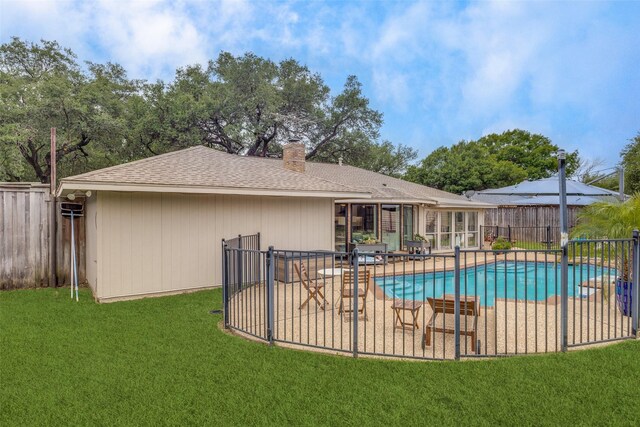 view of pool with a patio area