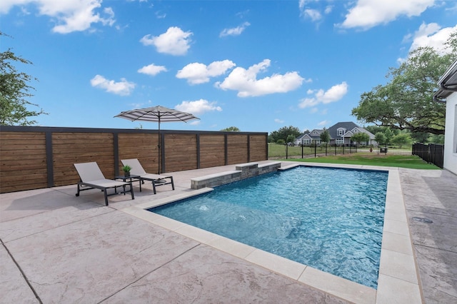 9001 Emma Ct, Granbury, TX 76049 - view of swimming pool with fence and a patio area