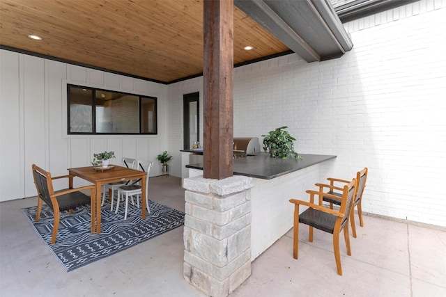 9001 Emma Ct, Granbury, TX 76049 - view of patio / terrace with exterior kitchen