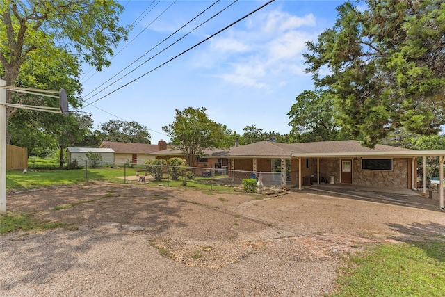 4325 Shady Glen Dr, Waco, TX 76708 - back of property with fence and stone siding